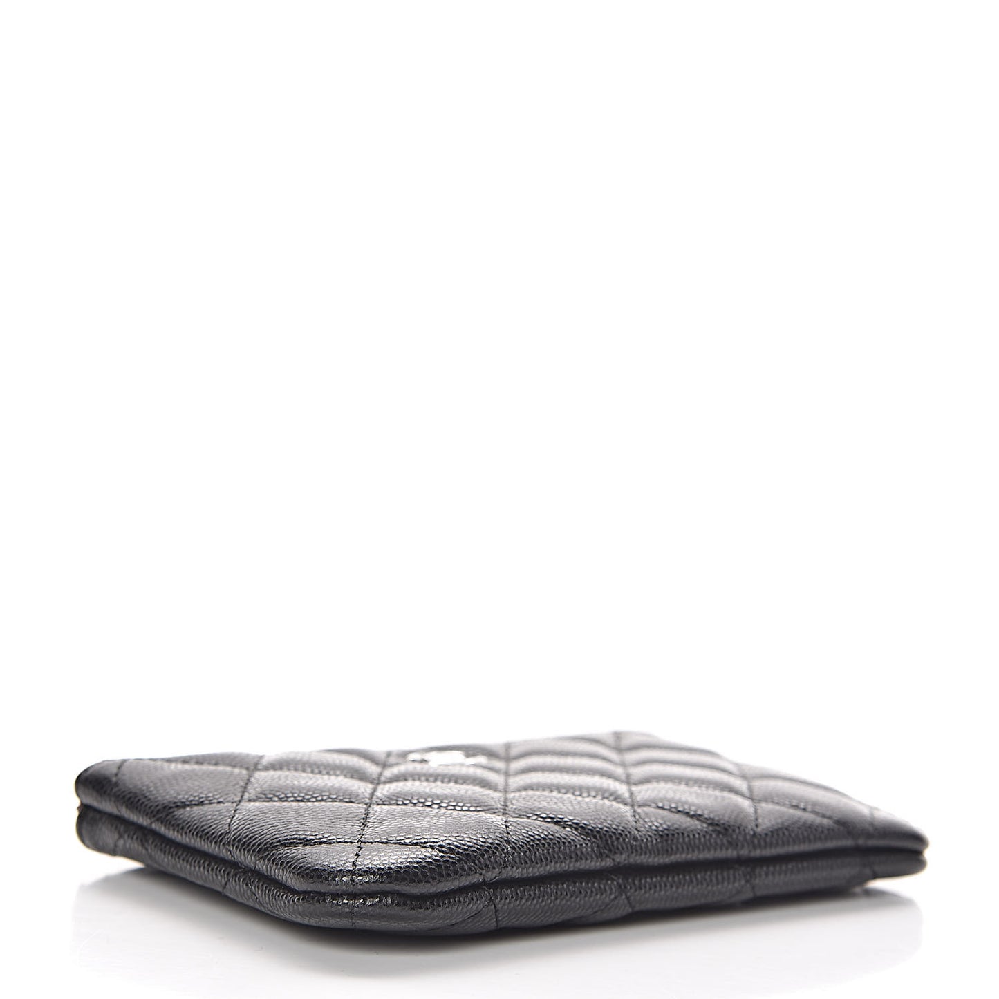 Caviar Quilted Small Cosmetic Case Black