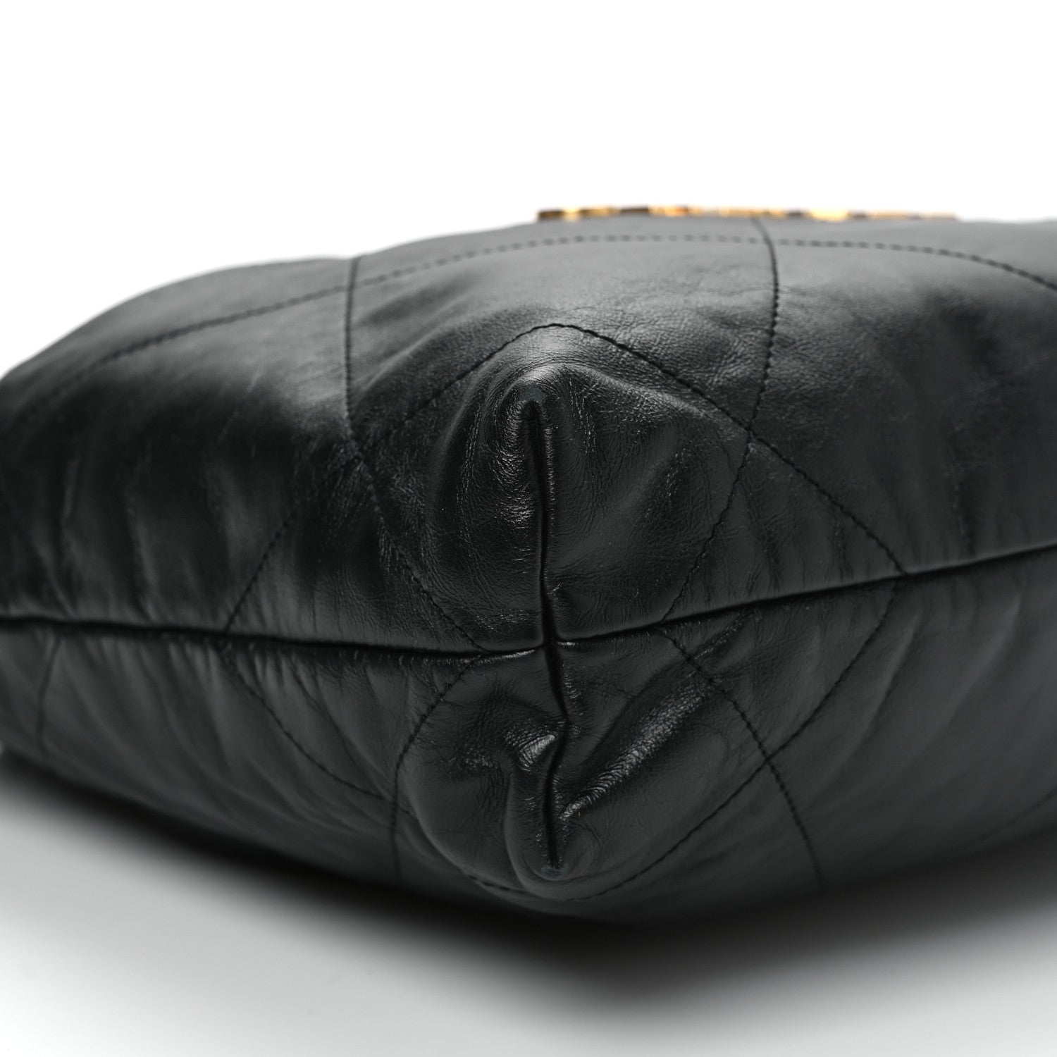 Chanel Shiny Calfskin Quilted Small Chanel 22 Black 10 of 11