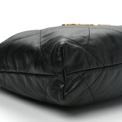 Chanel Shiny Calfskin Quilted Small Chanel 22 Black 10 of 11