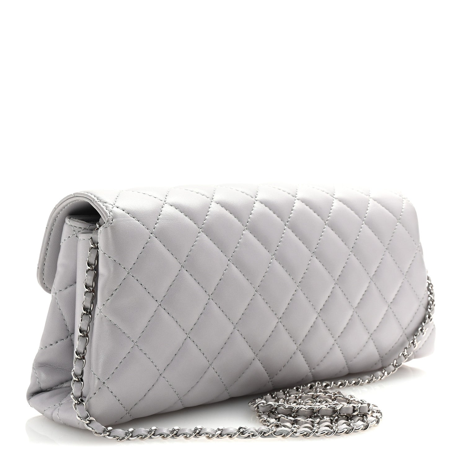 Chanel Lambskin Quilted By 4 Flap Crossbody Grey 3 of 10