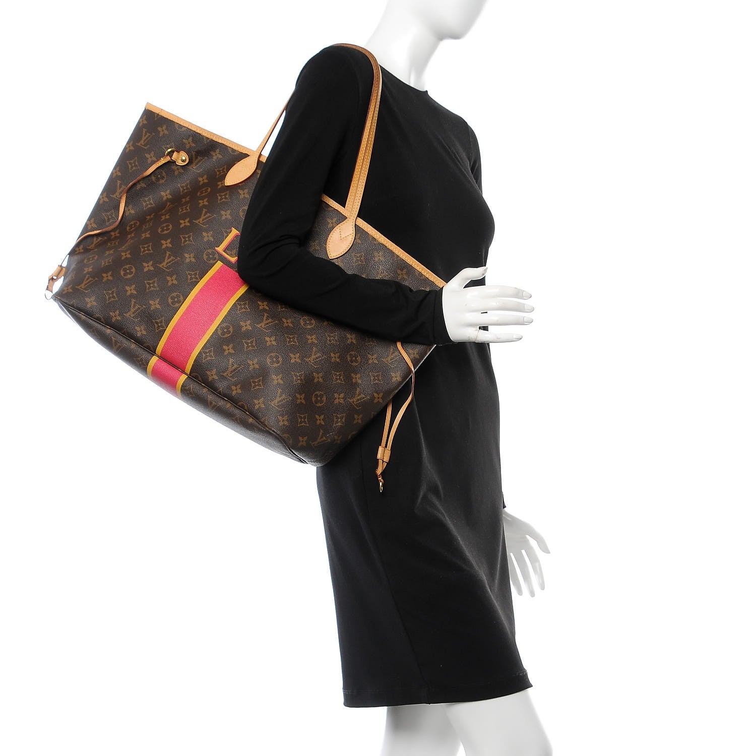 Louis Vuitton Monogram My LV Heritage Neverfull GM Fuchsia Moutarde 2 of 16