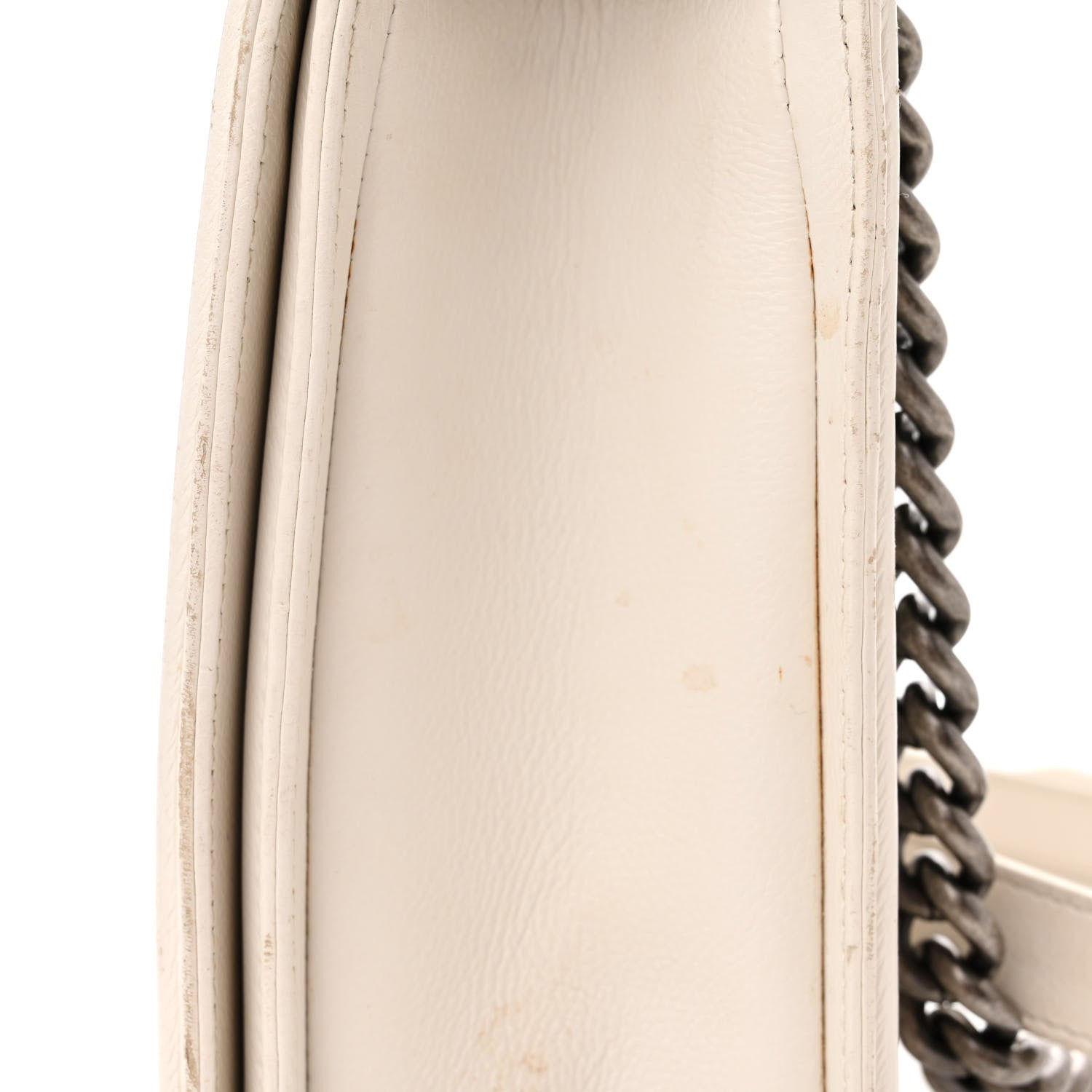 Chanel Calfskin Double Stitch New Medium Boy Flap White 20 of 20