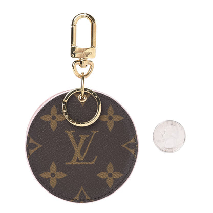 Louis Vuitton Monogram LV Mirror Bag Charm Key Holder Rose Ballerine 2 of 4