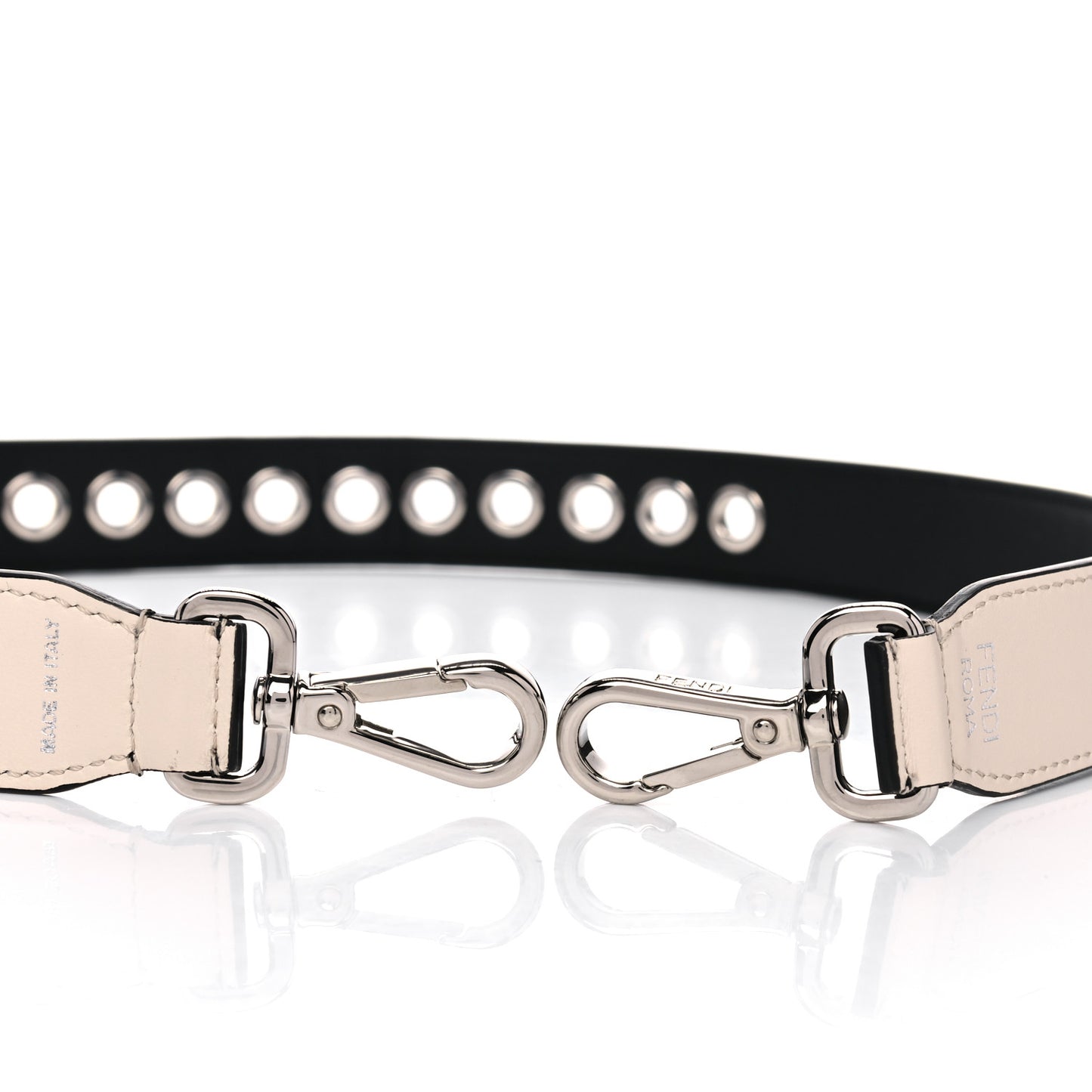 Vitello Century Grommet Strap You Black Camelia