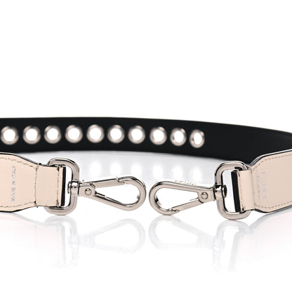 Fendi Vitello Century Grommet Strap You Black Camelia 3 of 5