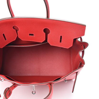 Hermes Epsom Birkin 35 Rouge Casaque 13 of 39
