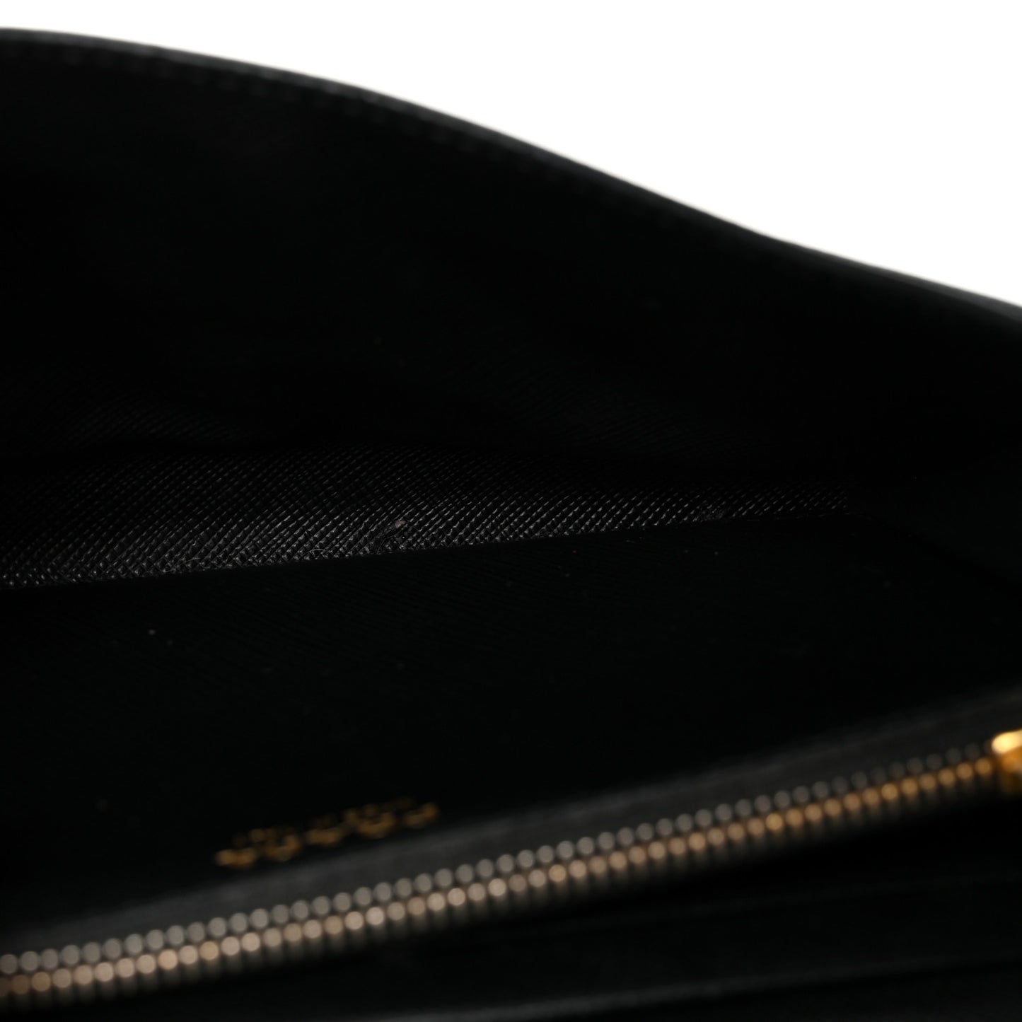 Saffiano Metal Envelope Wallet Black