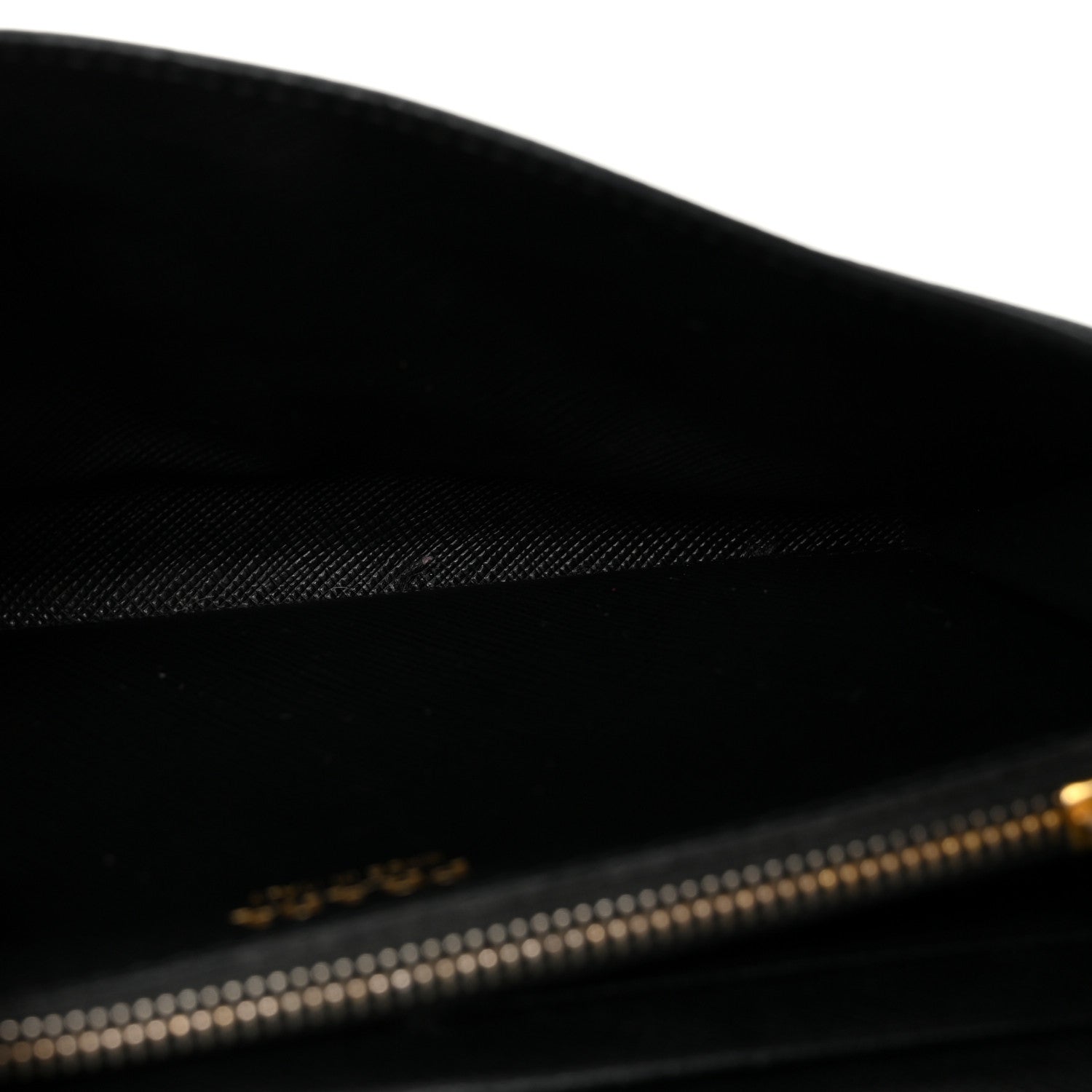 Prada Saffiano Metal Envelope Wallet Black 5 of 7