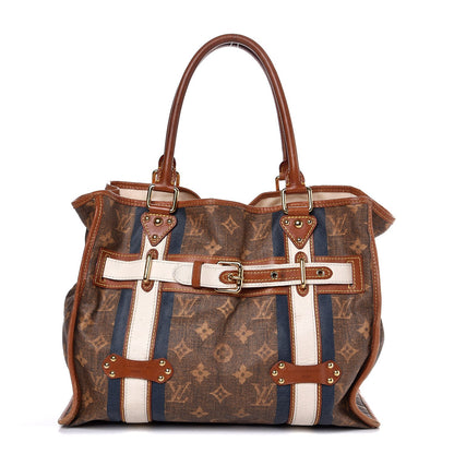Louis Vuitton Monogram Rayures Tisse Sac GM Blue 1 of 14