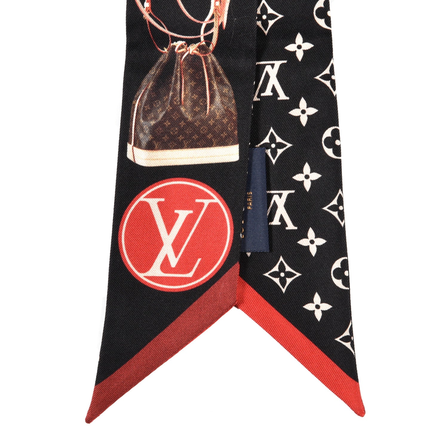 Louis Vuitton Silk Monogram Tribute To Noe BB Bandeau Black 2 of 3