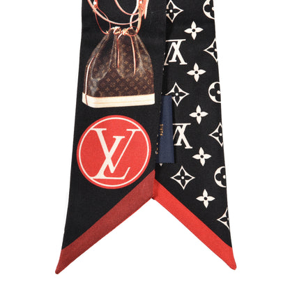 Louis Vuitton Silk Monogram Tribute To Noe BB Bandeau Black 2 of 3