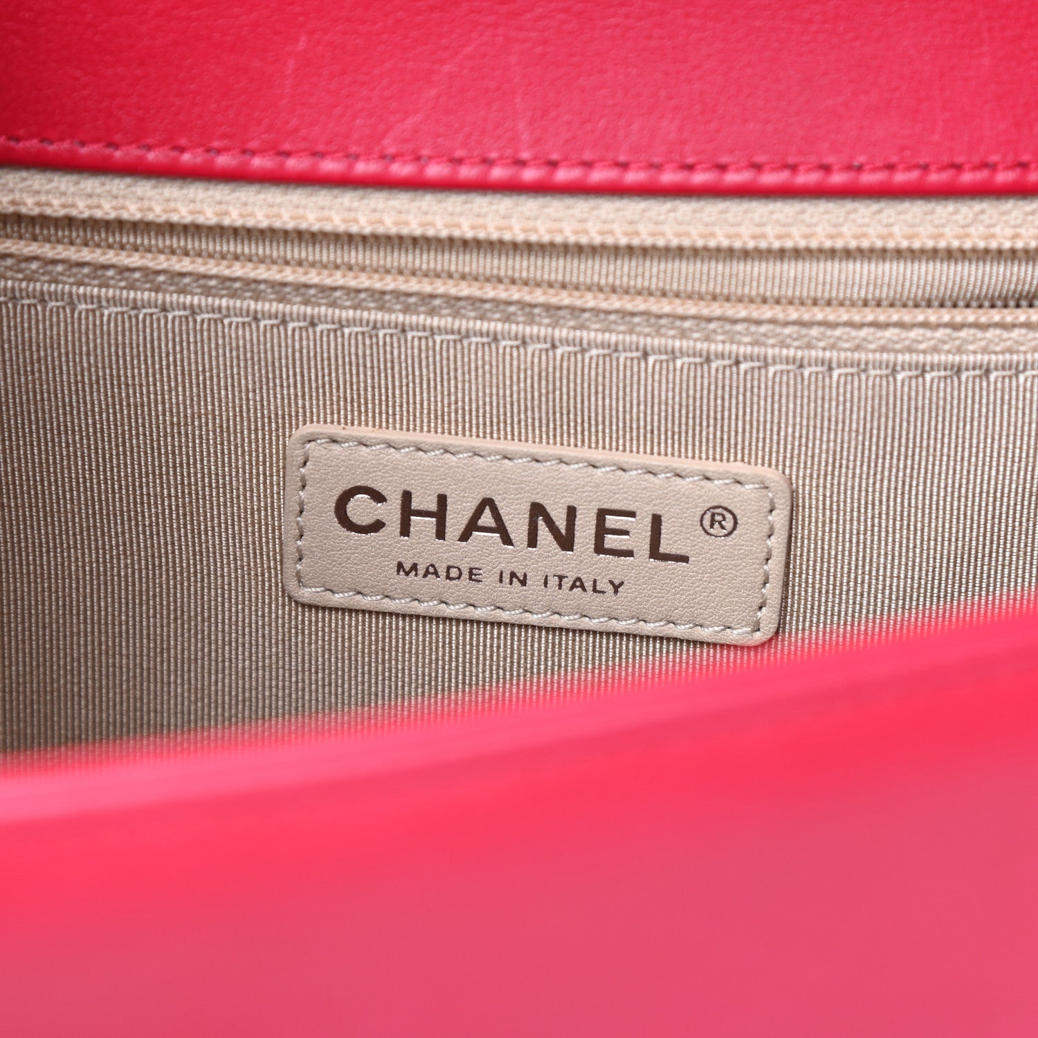 Chanel Lambskin Chevron Quilted New Medium Boy Flap Dark Pink 6 of 10