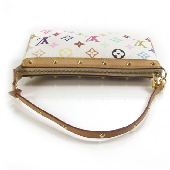Monogram Multicolor Pochette Accessories White