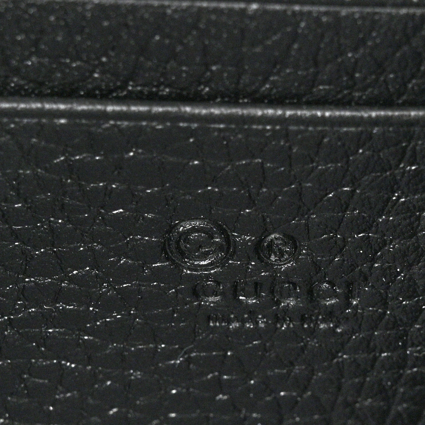 Calfskin GG Marmont Chain Wallet Black