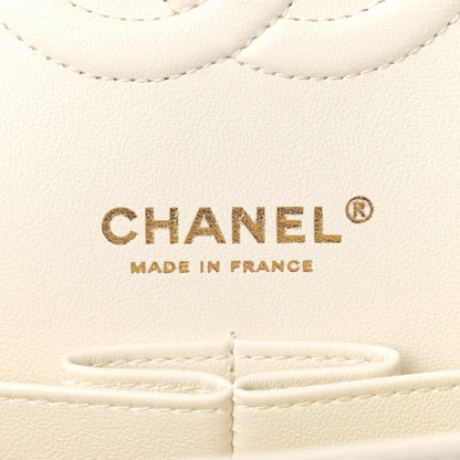 Chanel Caviar Quilted Medium Double Flap White 6 of 10