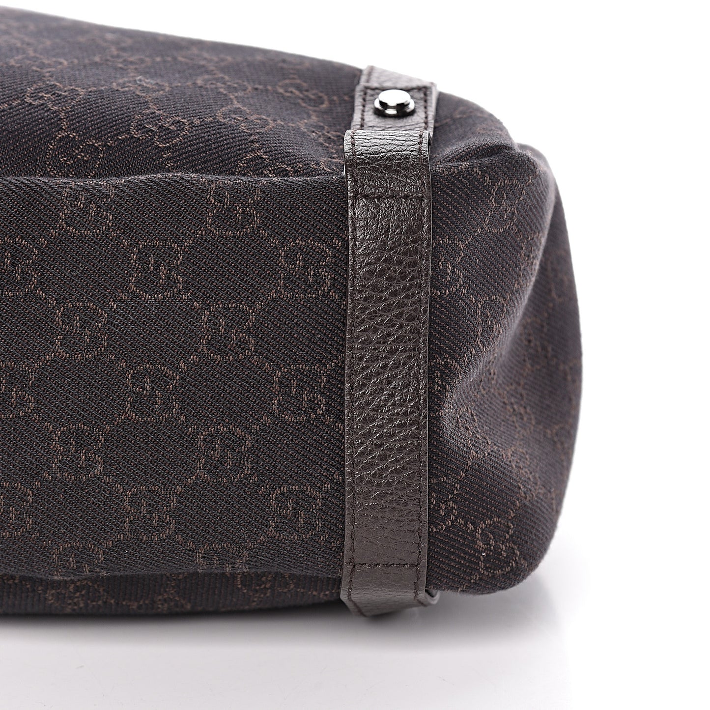 Monogram Medium Abbey Shoulder Bag Chocolate