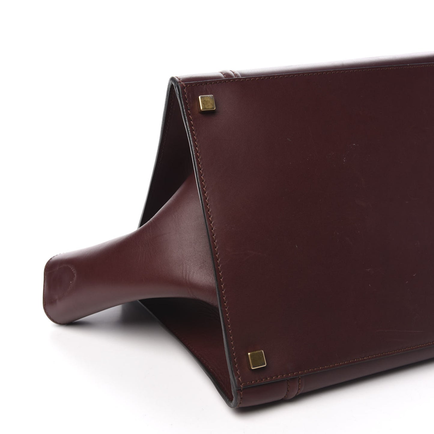 Supple Calfskin Medium Phantom Luggage Burgundy
