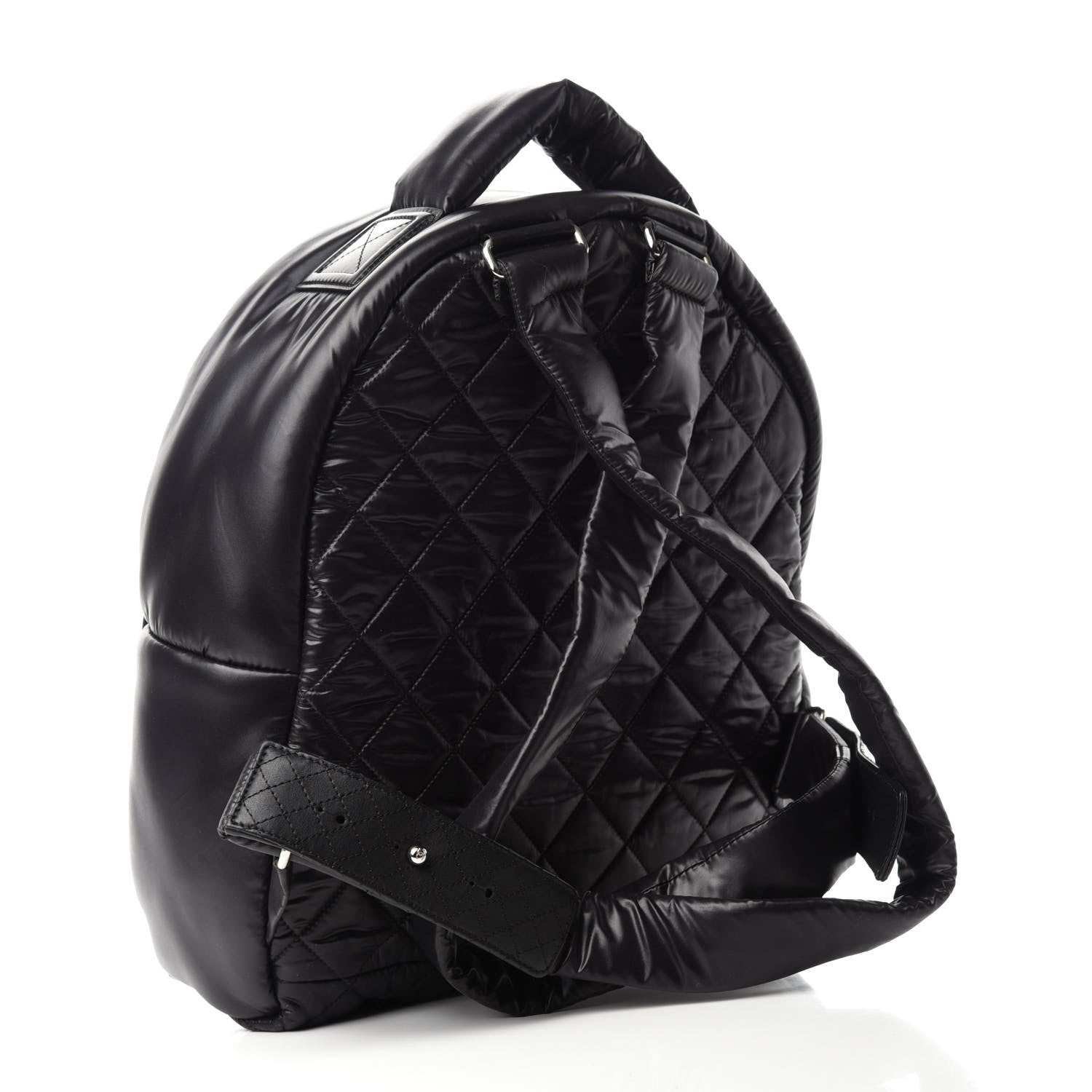 Chanel Nylon Quilted Coco Cocoon Backpack Black 3 of 10