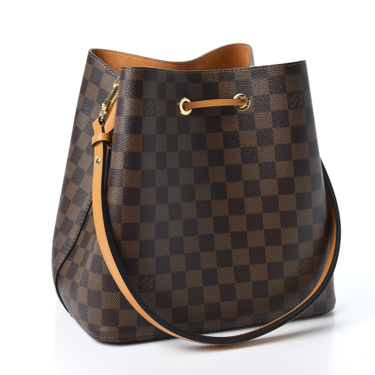 Louis Vuitton Damier Ebene Neonoe MM Safran 2 of 8