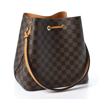 Louis Vuitton Damier Ebene Neonoe MM Safran 2 of 8