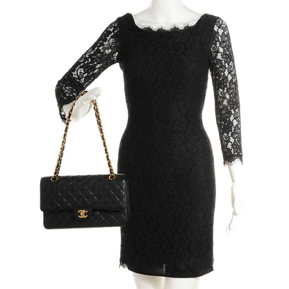 Chanel Caviar Quilted Medium Double Flap Black 2 of 8