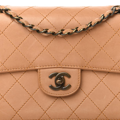 Chanel Lambskin Quilted Small Single Flap Beige 11 of 12
