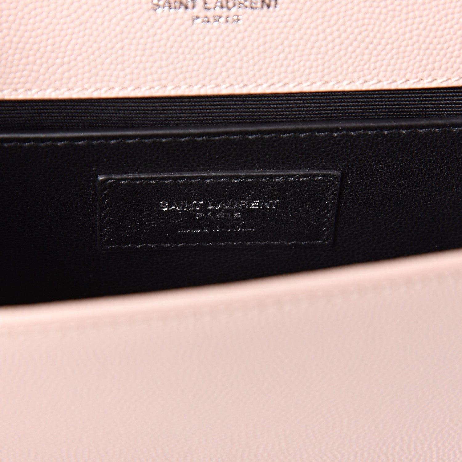Saint Laurent Grain De Poudre Small Monogram Kate Satchel Marble Pink 6 of 10