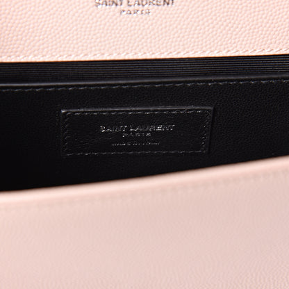 Saint Laurent Grain De Poudre Small Monogram Kate Satchel Marble Pink 6 of 10