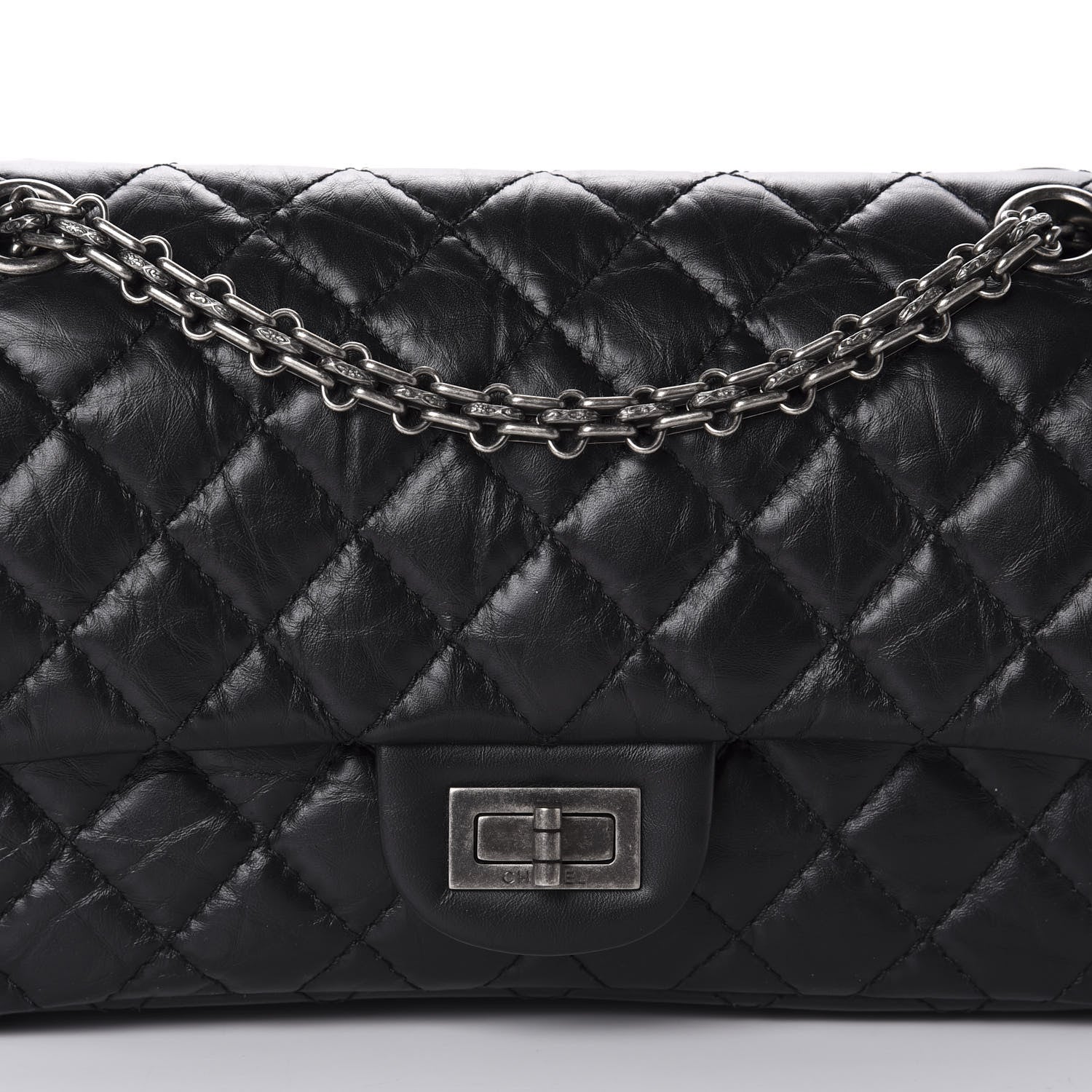 Chanel Aged Calfskin Quilted 2.55 Reissue 225 Flap Black 10 of 10