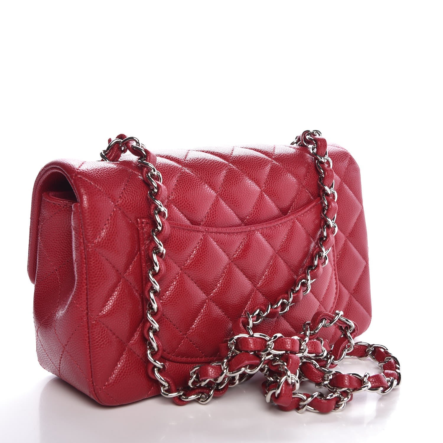 Chanel Caviar Quilted Mini Rectangular Flap Pink 3 of 8