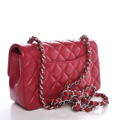 Chanel Caviar Quilted Mini Rectangular Flap Pink 3 of 8