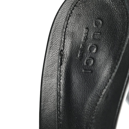 Gucci Guccissima Horsebit Mid Heel Slides 39 Bronze 9 of 9