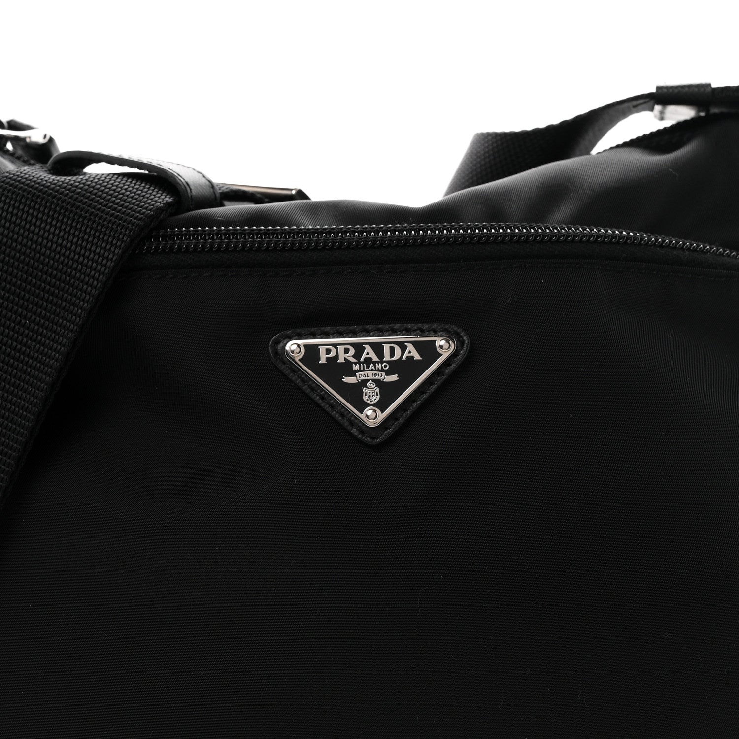 Prada Nylon Vela Messenger Bag Black 8 of 11