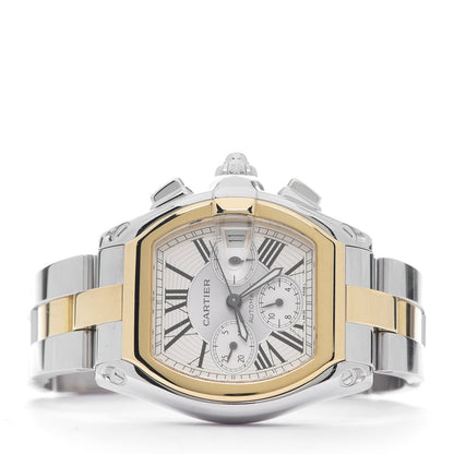 Cartier Stainless Steel 18K Yellow Gold 42mm Roadster Chronograph Automatic Watch 2 of 4