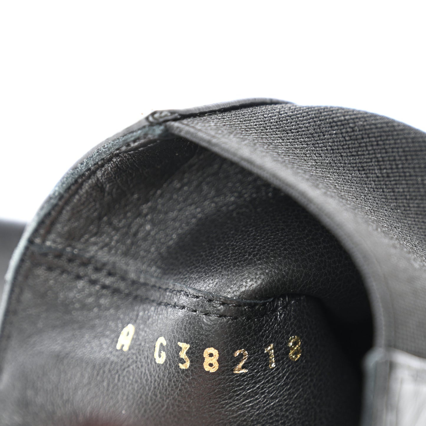 Crumpled Calfskin Patent Cap Toe Short Boots 37 Black