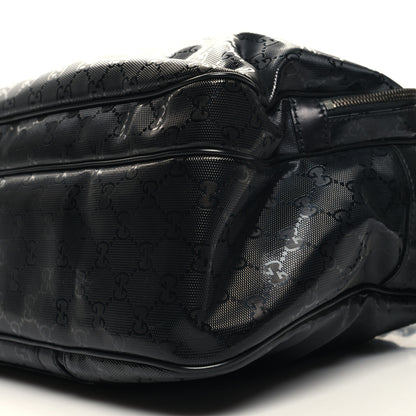 Gucci Imprime Monogram Medium Travel Bag Black 10 of 11