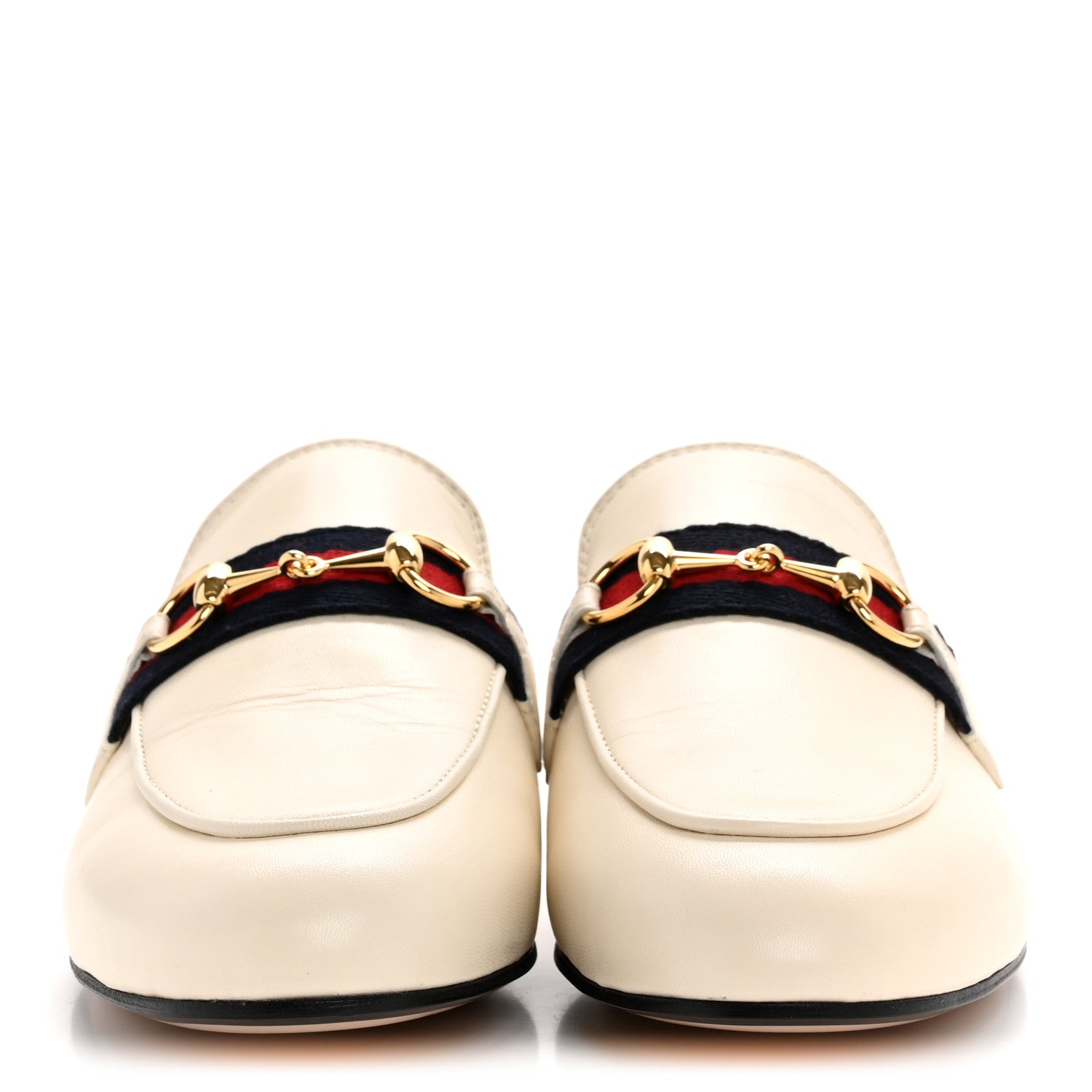 Gucci Malaga Kid Web Womens Princetown Slippers 35.5 Mystic White 3 of 9