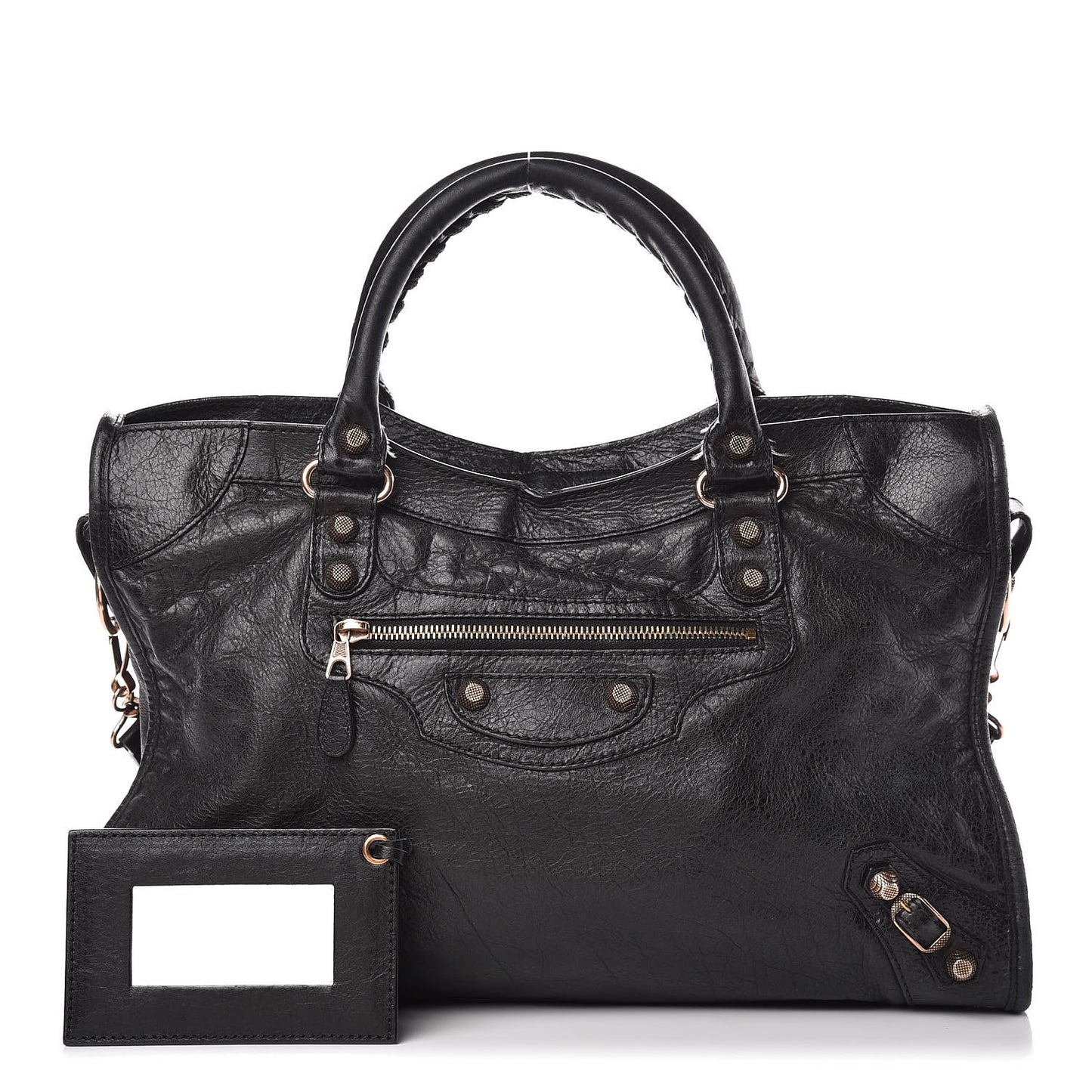 Agneau Giant 12 Rose Gold Hardware City Black