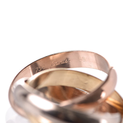 Cartier 18K Pink Yellow White Gold Classic Trinity Ring 58 8.25 3 of 7