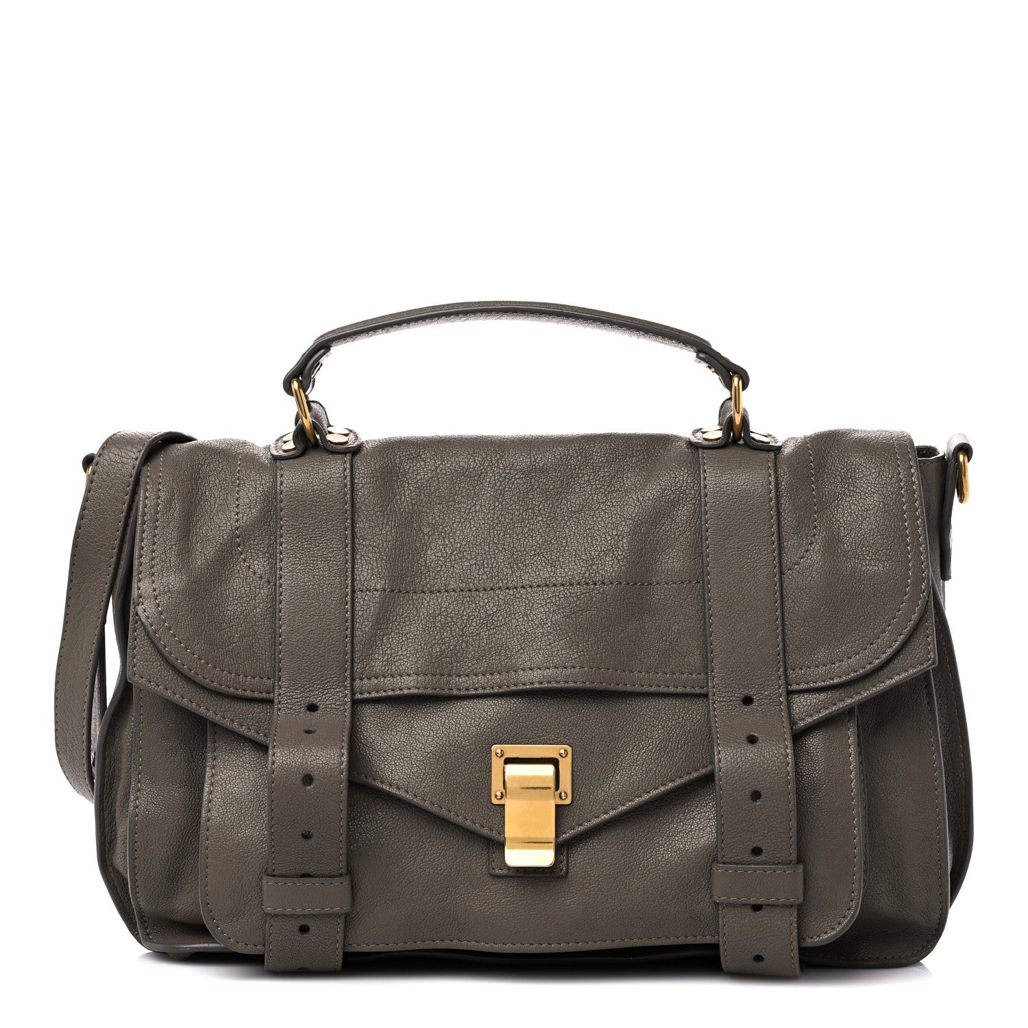 Proenza Schouler Lambskin Medium PS1 Satchel Smoke 1 of 12