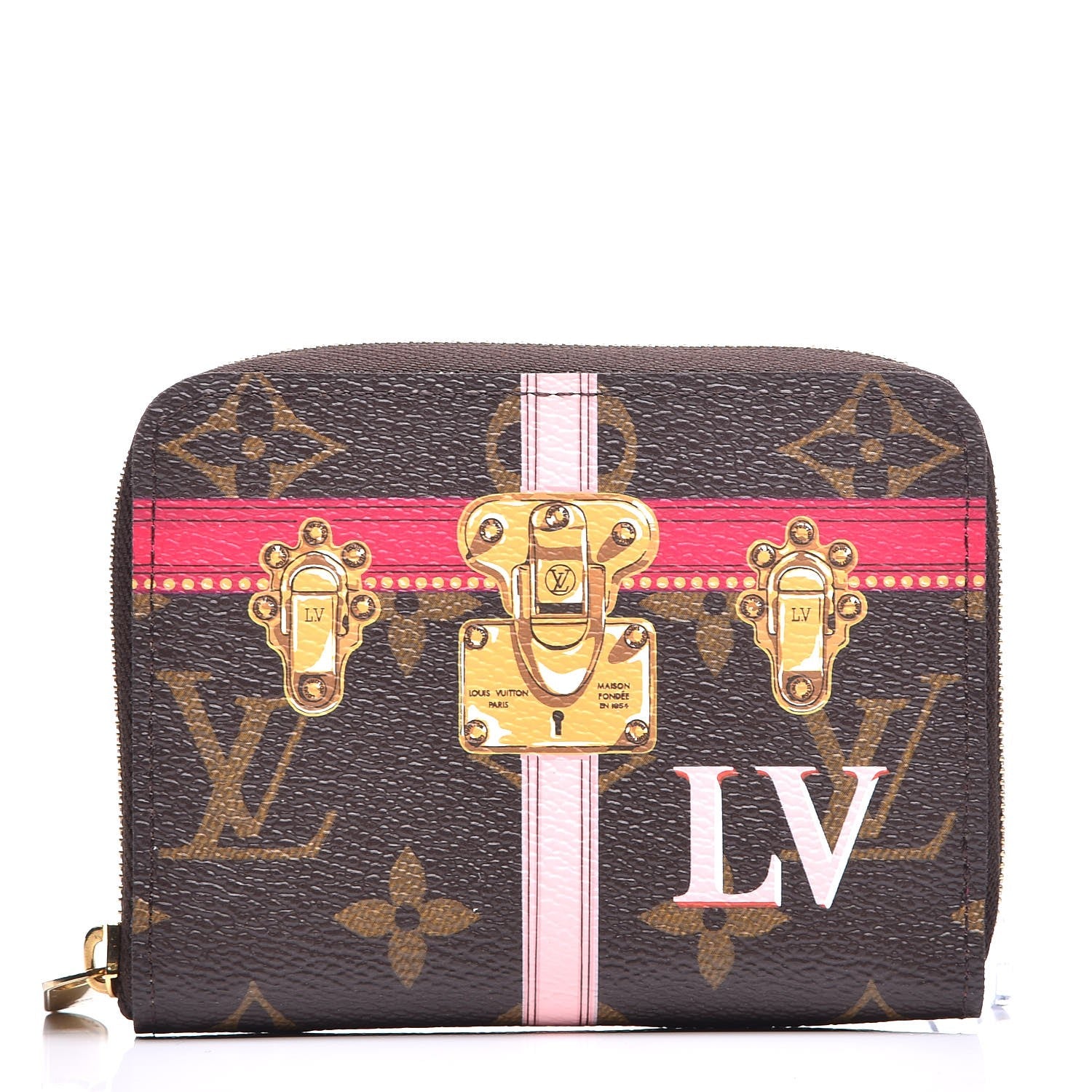 Louis Vuitton Monogram Summer Trunks Zippy Coin Purse 1 of 8