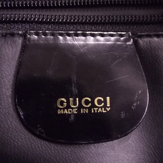 Gucci Patent Leather Bamboo Shoulder 8 of 11