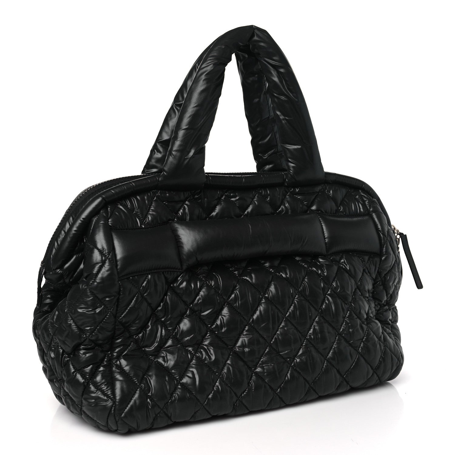 Chanel Nylon Coco Cocoon Bowler Black 3 of 11