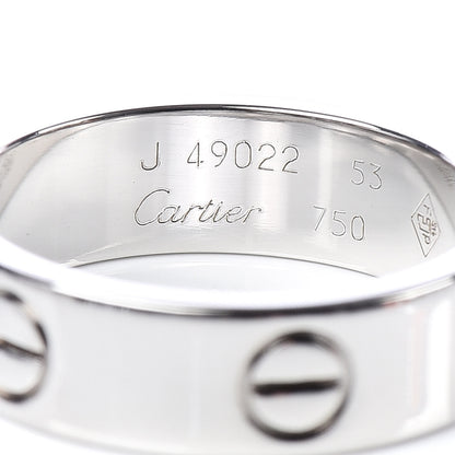Cartier 18K White Gold 5.5mm LOVE Ring 53 6.25 4 of 4