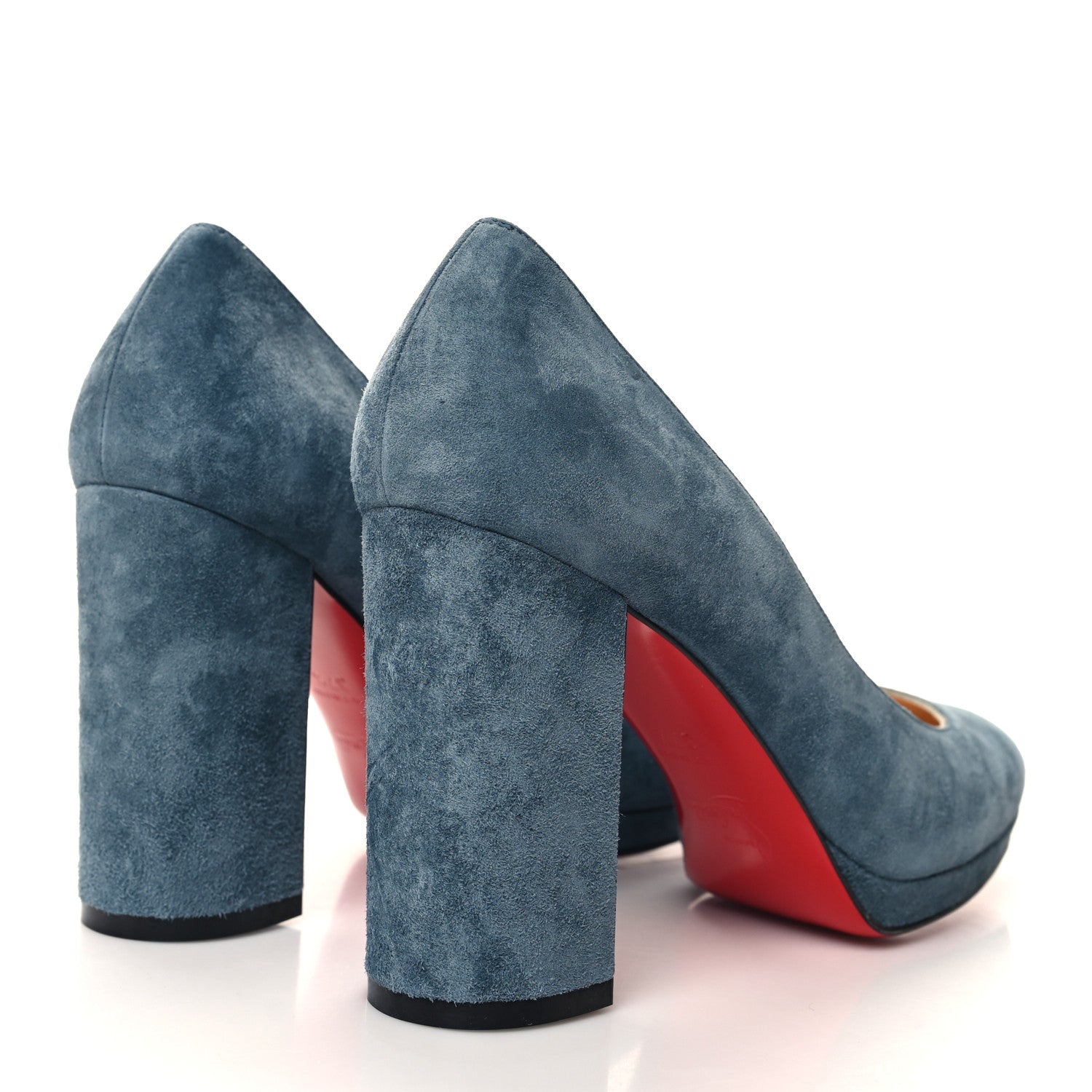 Christian Louboutin Veau Velours Kabetts 100 Pumps 37.5 Tempete 4 of 8