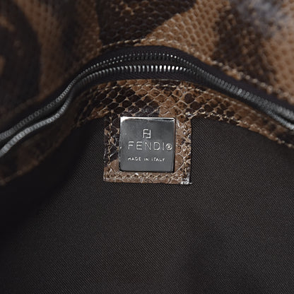 Fendi Snakeskin Baguette Brown 6 of 9