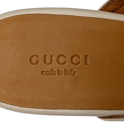 Gucci Malaga Kid Womens Princetown Slippers 37.5 Mystic White 7 of 11