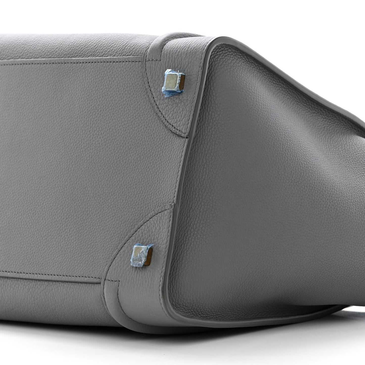 Drummed Calfskin Mini Luggage Kohl