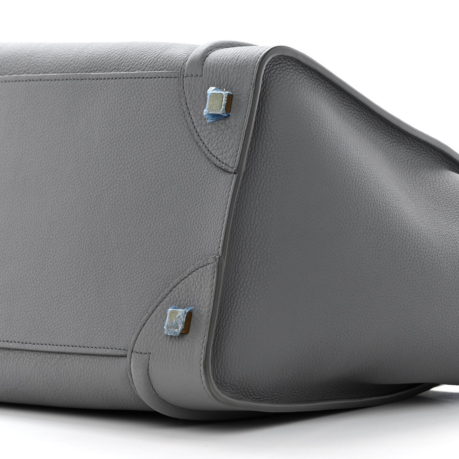 Celine Drummed Calfskin Mini Luggage Kohl 10 of 18