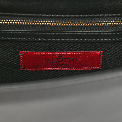 Valentino Garavani Vitello Medium Glam Lock Rockstud Flap Black 6 of 8